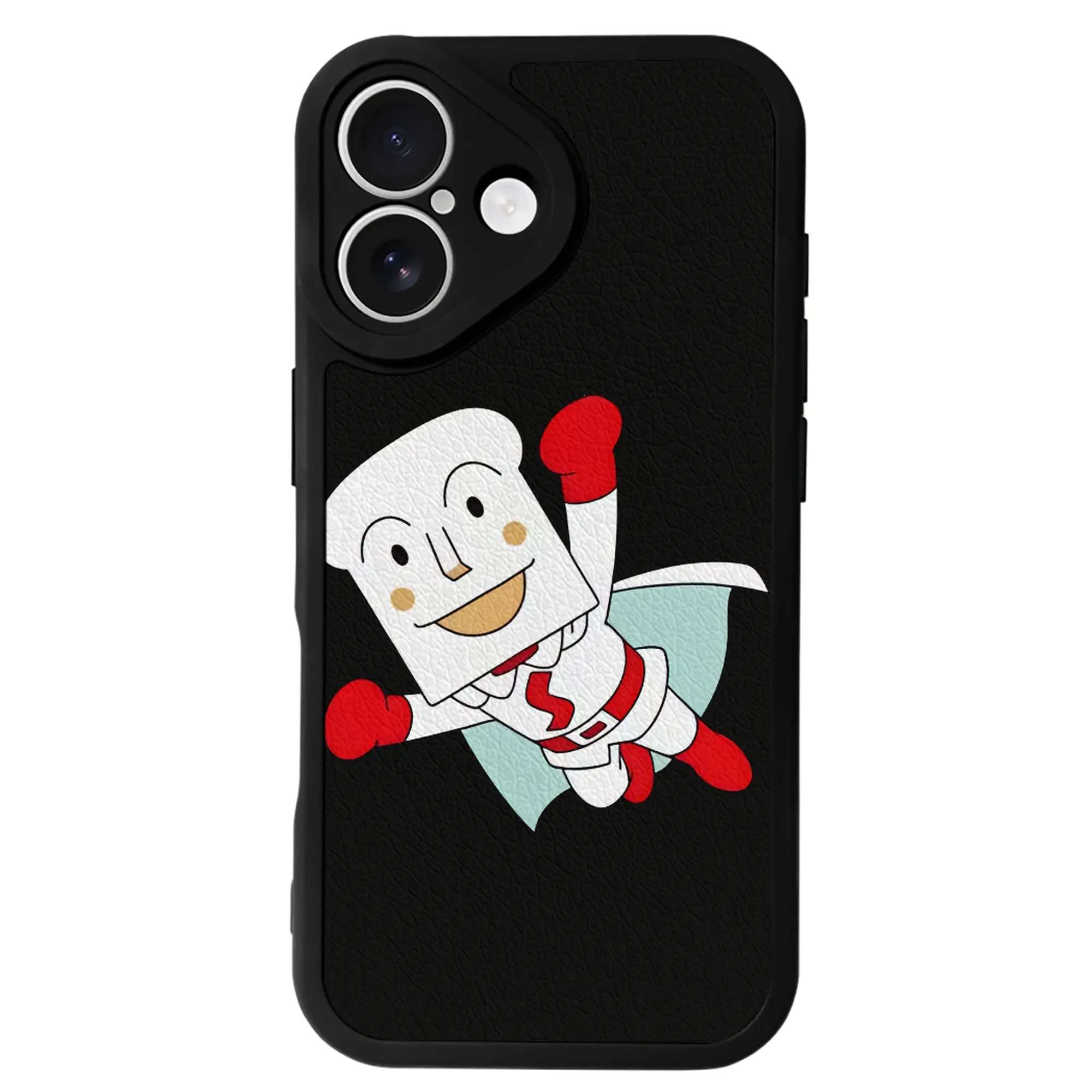 アンパンマン グッズ,しょくぱんまん - IPhone 16シリーズ対応 ・ シリコンスマホケース ・ レザー調 ・ 高精度フィット ・ 耐衝撃 ・ ワイヤレス充電対応 ・ 精密カット